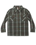 Pocketed Flannel Shirt - Holiday Plaid, Boys