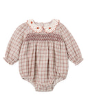 Callie Romper - Christmas Plaid