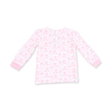 Ballet Shoes Ribbon Stripe - Long Sleeve Loungewear Set