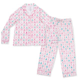 Bow Trellis Tree - Adult Long Sleeve Coat Style With Pants