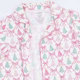 Bow Trellis Tree - Adult Long Sleeve Coat Style With Pants