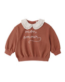 Collared Sweatshirt - Mon Amour - Baby Girl