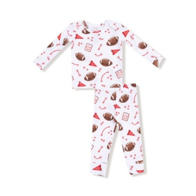 Touchdown Time Red - Baby - Long Sleeve Loungewear Set