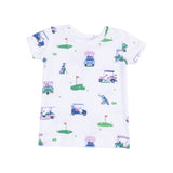 Vintage Golf Carts Pink Loungewear Short Set