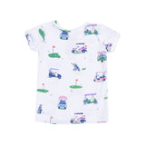 Vintage Golf Carts Pink Loungewear Short Set