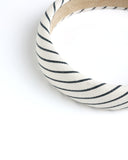 Padded Headband - Navy Pinstripe