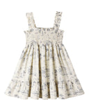 Sutton Dress - Ocean Toile
