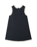 Crochet Tank Mini Dress - Navy