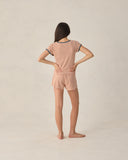 Pointelle Shorts - Poppy Stripe, Teen