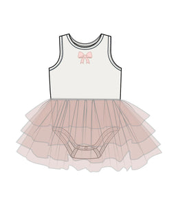 Bows and Ballet Rib Tank Bodysuit Tutu