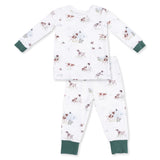 Pointer Pups And Duck Buddies - Long Sleeve Loungewear Set