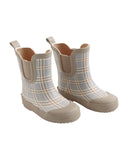 Rain Boots - Blue Plaid