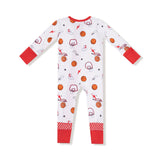 Basketball Uni- 2 Way Zipper Romper
