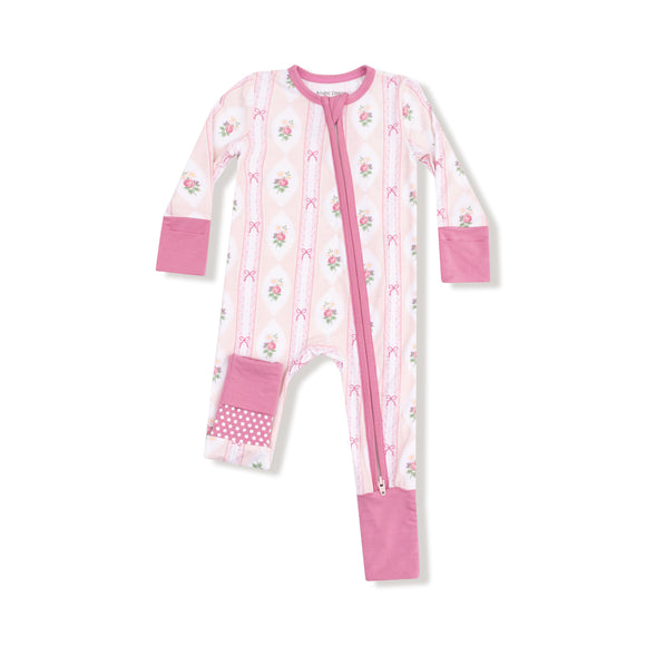 Ogee Lace Floral - 2 Way Zipper Romper