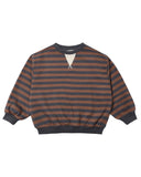 Oversized Crew - Mulberry Stripe