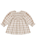 V Smocked Dress - Rustic Plaid