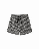Swim Trunk - Black Gingham