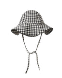 Swim Hat - Black Gingham