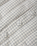 Hooded Woven Jacket - Blue Gingham