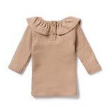 Organic Ruffle Top - Fawn