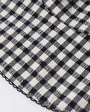 Swim Hat - Black Gingham