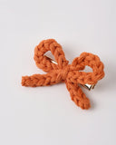 Crochet Bow Clips - Poppy