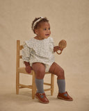 Ribbed Socks - Set of 2, Brown, Dusty Blue