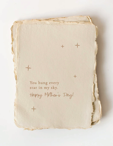 "You Hung Every Star In My Sky." Mother's Day Greeting Card