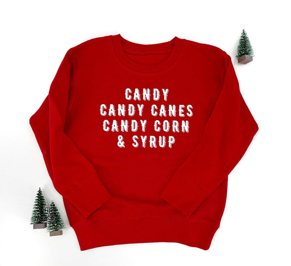 The Four Elf Food Groups, Kids Christmas Sweater