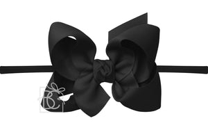 Nylon Headband - Large Bow - 4.5"