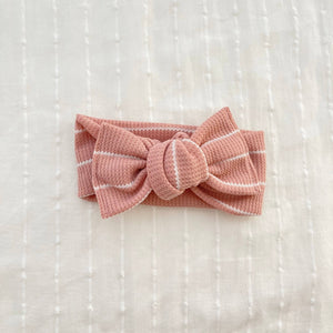 Pink Blush Stripes // Headwrap - One Size